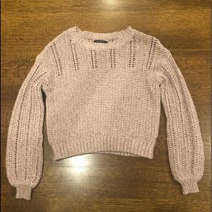 American Eagle pink cotton sweater